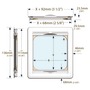 Rideau occultant et moustiquaire à enrouler DOMETIC Recessed SkyScreen - installés par encastrement et alignés au revêtement interne de la cabine